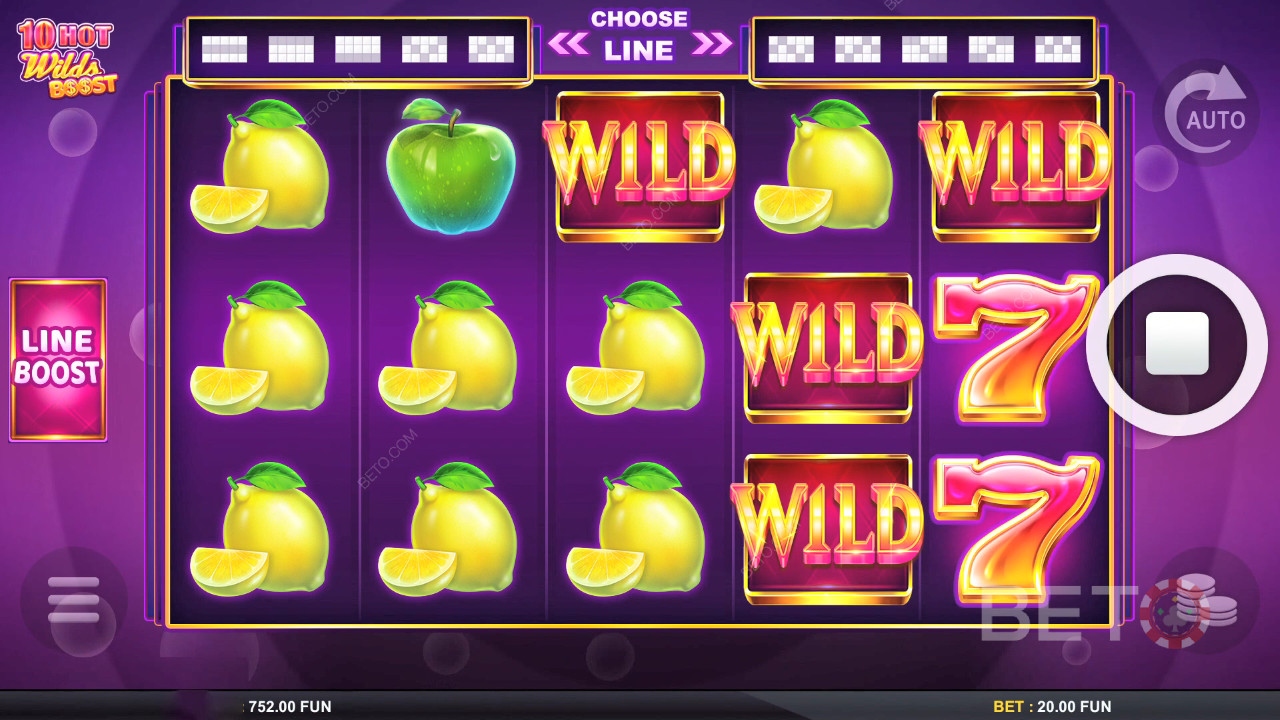10 Hot Wilds Boost Revue par BETO Slots