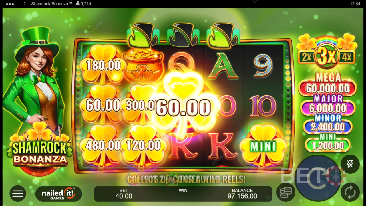 Comment jouer à Nailed It! Jeux Shamrock Bonanza