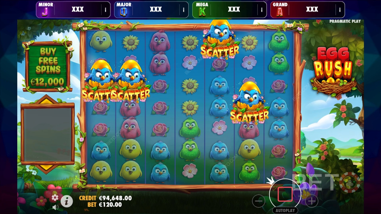 Egg Rush Critique de BETO Slots