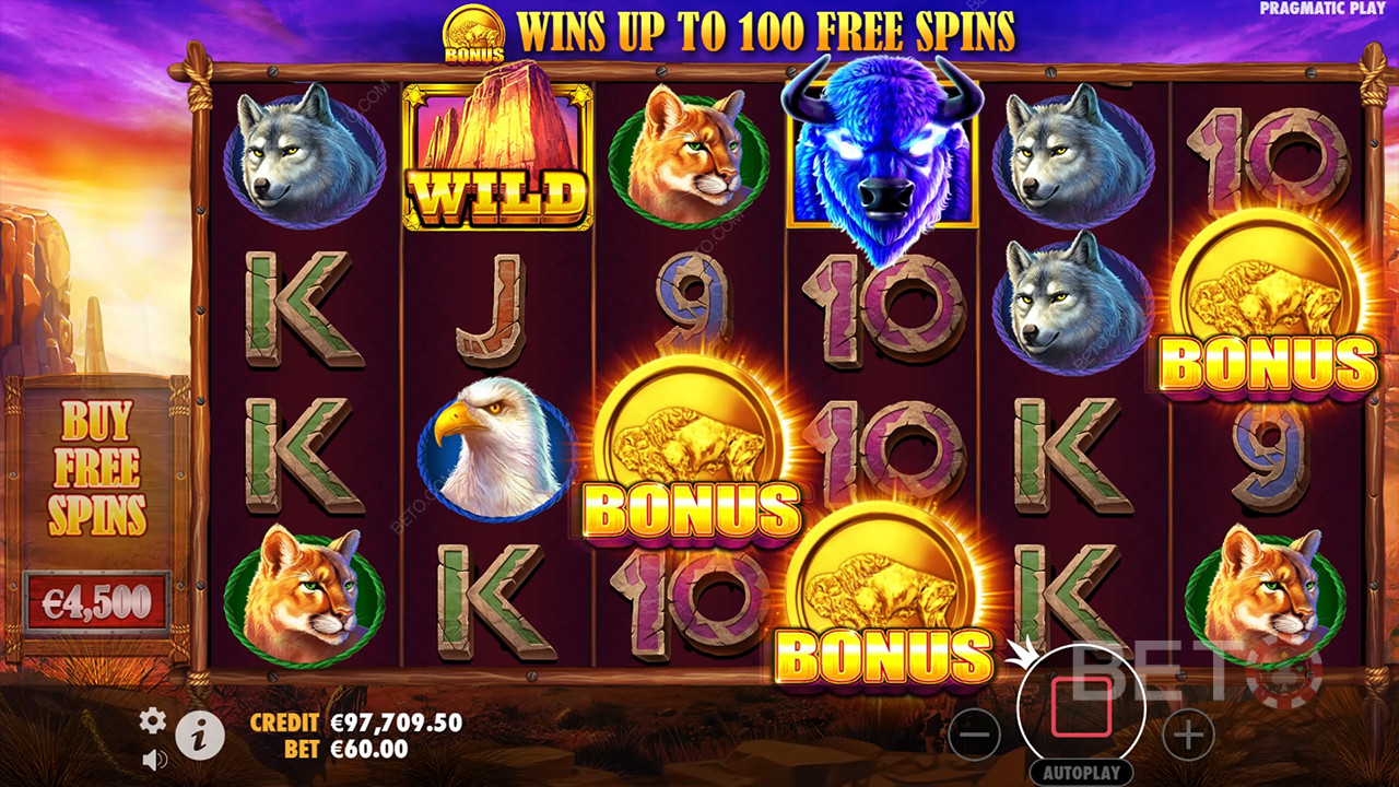 Bison Spirit Revue par BETO Slots