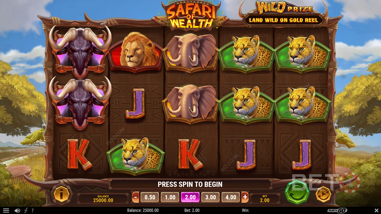 Vivez une aventure dans la nature avec la machine à sous Safari of Wealth