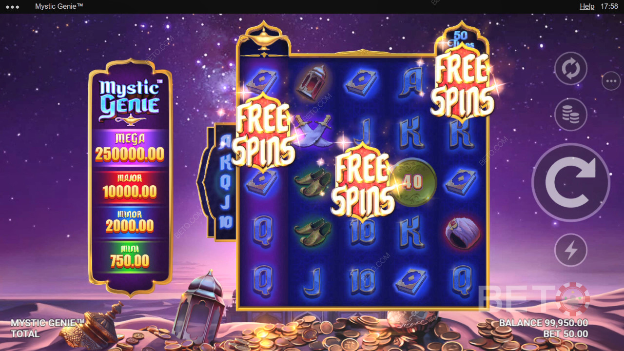 Mystic Genie Critique de BETO Slots