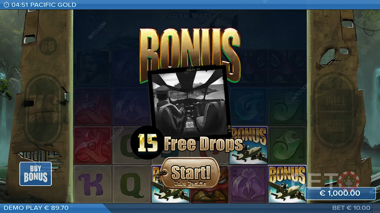 Faites apparaître3 symboles Bonus ou plus pour déclencher des tours gratuits.