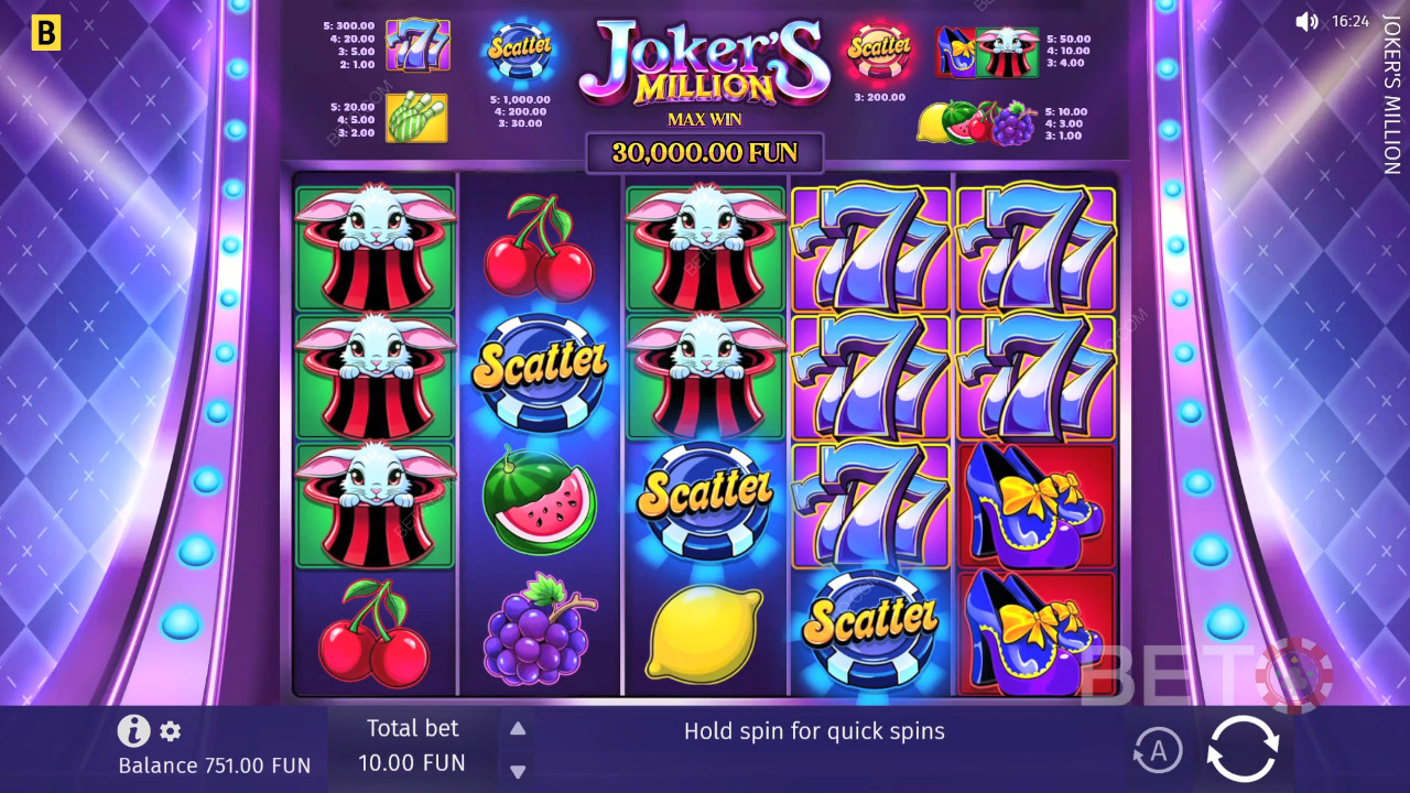 Joker's Million Jeu Gratuit