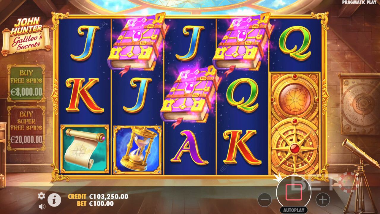 John Hunter et les secrets de Galilée Critique de BETO Slots