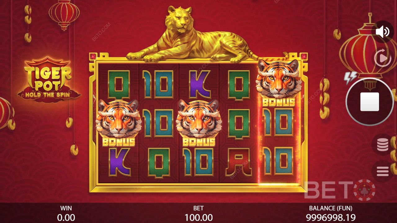 Tiger Pot : Hold The Spin Revue par BETO Slots