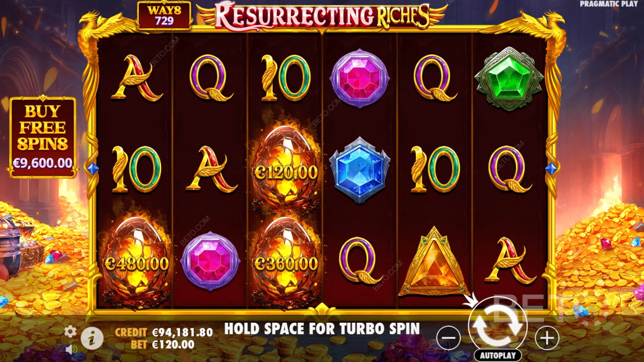Gagnez 4 000 fois votre mise dans la machine à sous Resurrecting Riches!