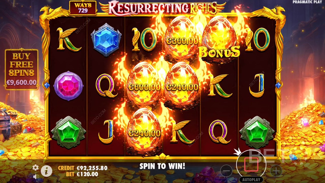 Resurrecting Riches Critique de BETO Slots