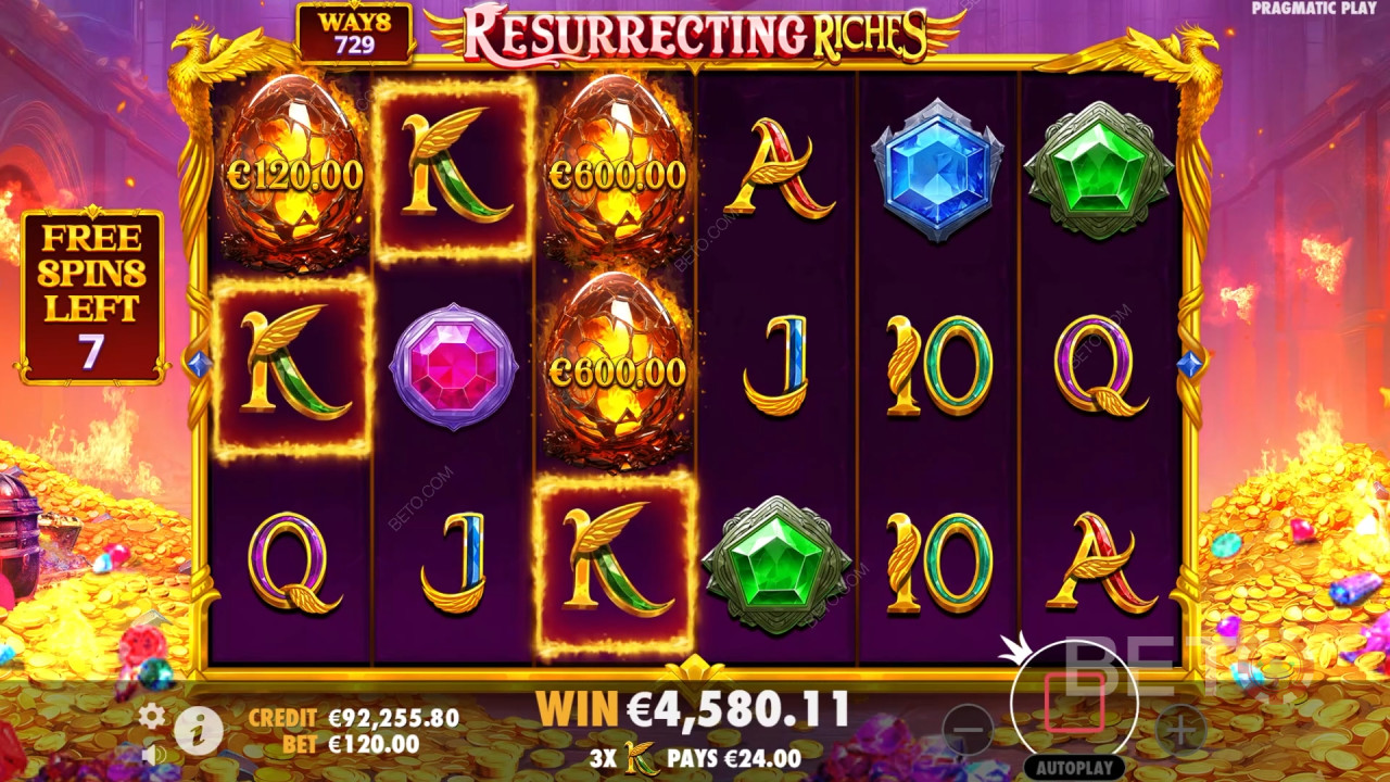 Les bonus expliqués dans Resurrecting Riches par Pragmatic Play