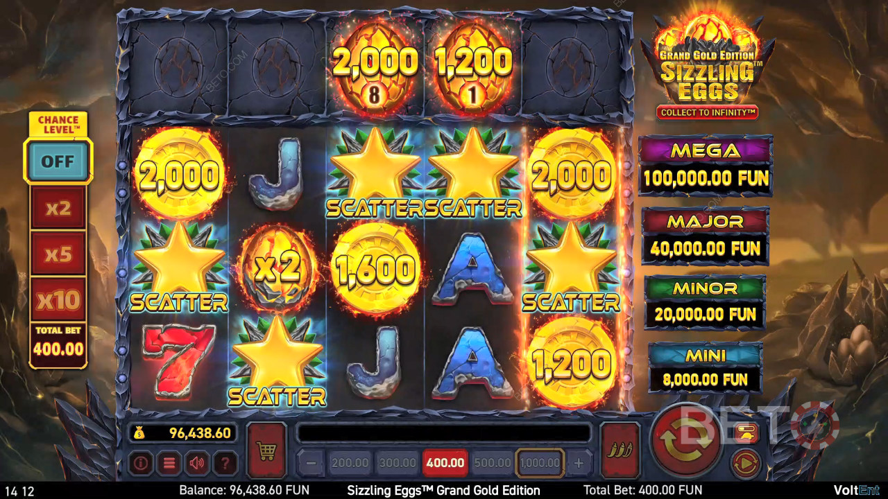 Sizzling Eggs Grand Gold Edition Revue par BETO Slots