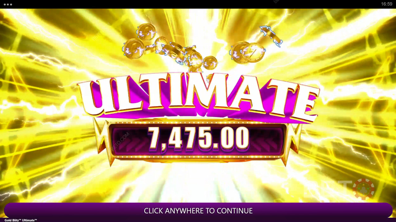 Gagnez 2 500 fois votre mise dans la machine à sous Gold Blitz Ultimate!