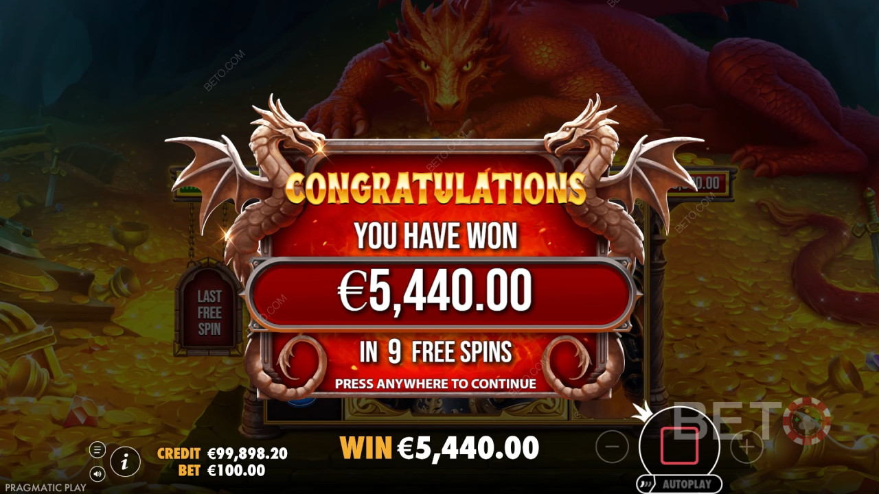 Gagnez 15 000x votre mise dans la machine à sous en ligne Sleeping Dragon!