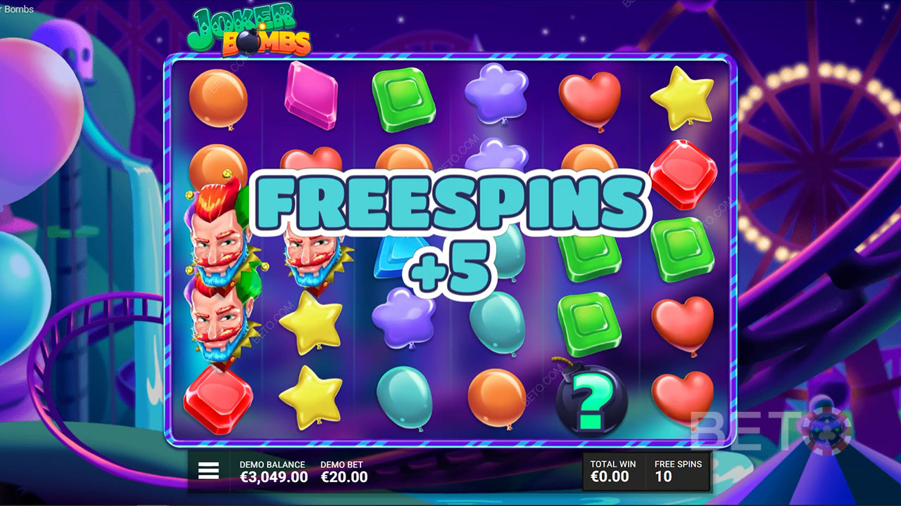 Atteignez trois symboles Free Spins pour déclencher cinq Free Spins supplémentaires.