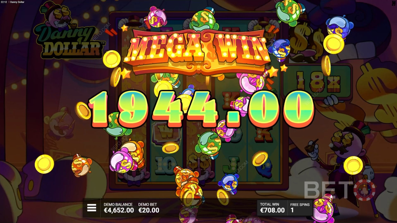 Les bonus expliqués dans Danny Dollar par Hacksaw Gaming