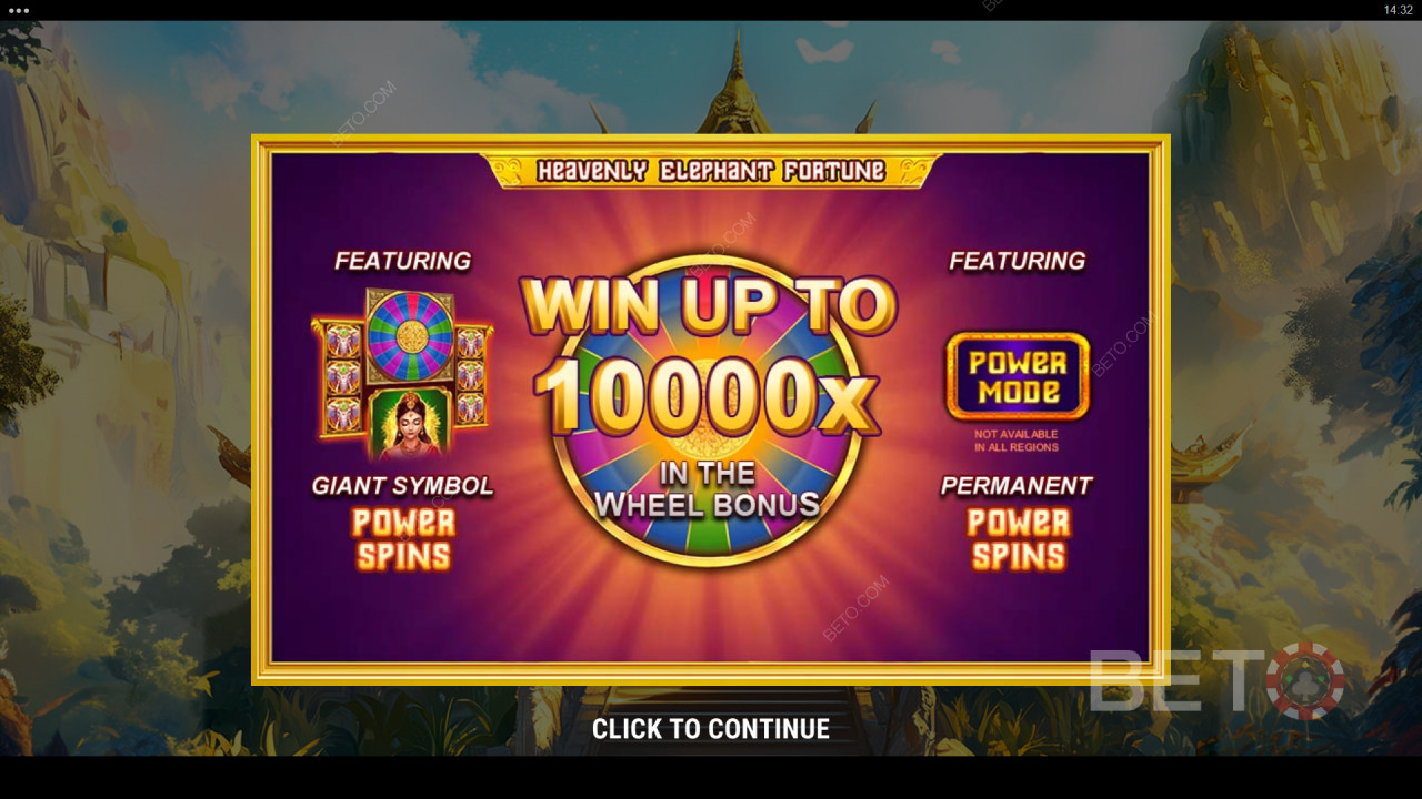 Gagnez 10 000 fois votre mise dans la machine à sous en ligne Heavenly Elephant Fortune!