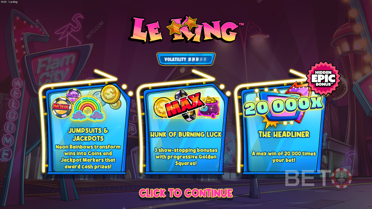 Gagnez 20 000x votre mise dans la machine à sous Le King en ligne!
