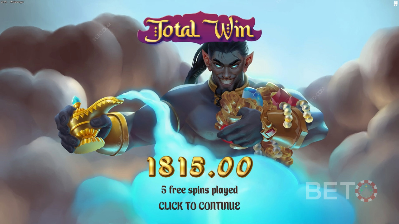 Gagnez 10 000x votre mise à la machine à sous Wishbringer!