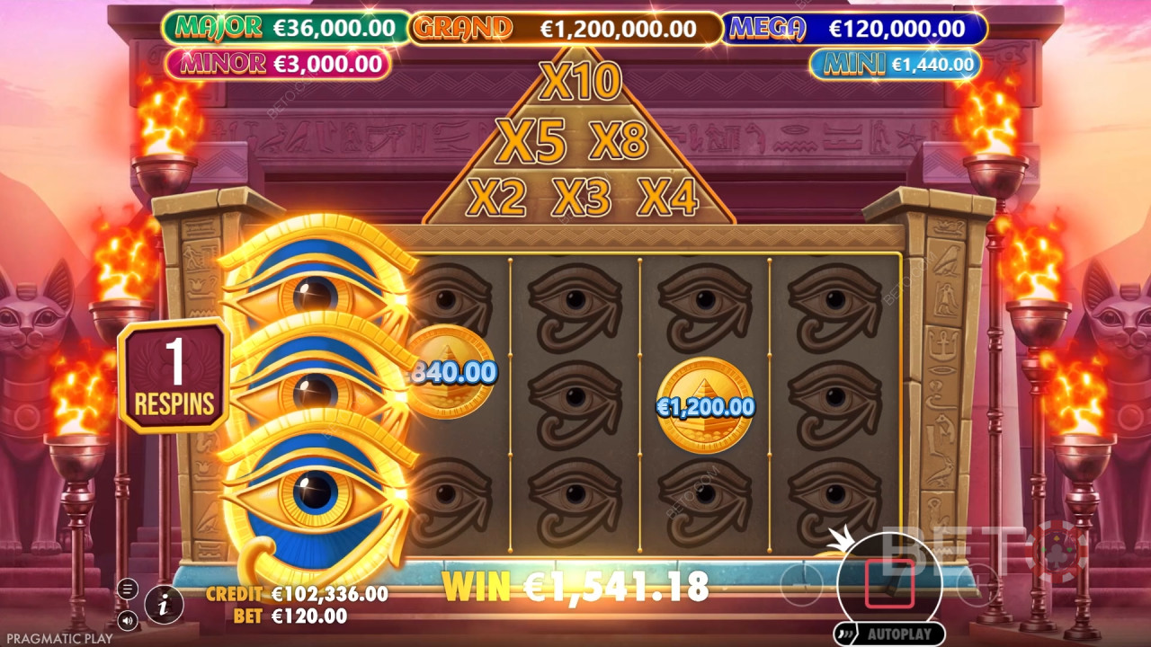 Gagnez 10 000x votre mise dans la machine à sous vidéo Mummy