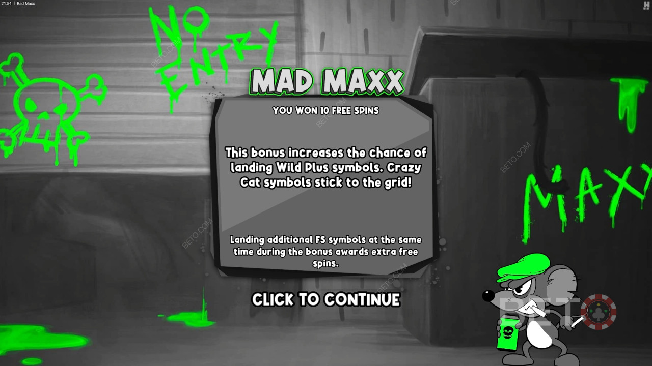 Les fonctions bonus expliquées dans Rad Maxx par Hacksaw Gaming