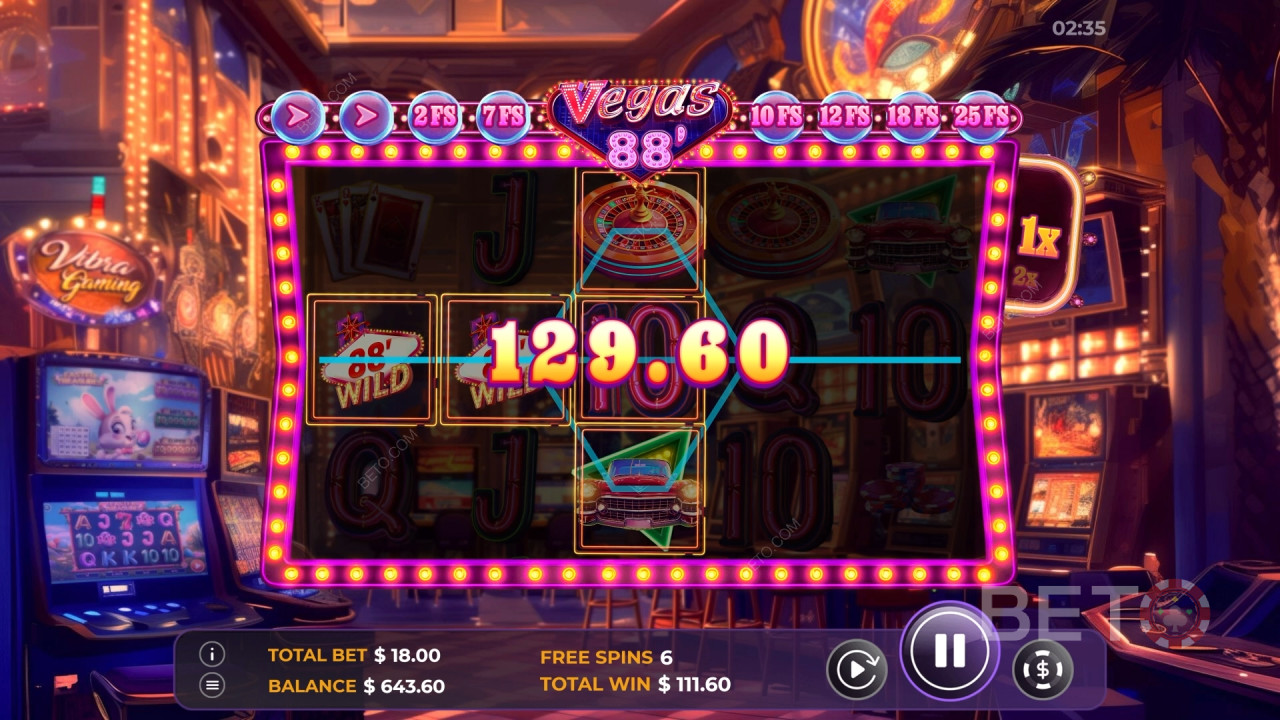 Comment jouer à Vegas 88 de Vibra Gaming?