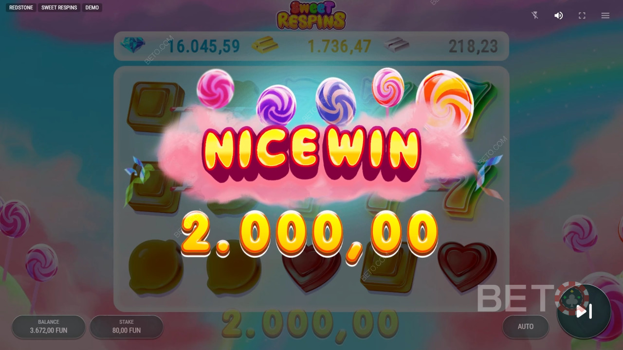 Gagnez 10 000x votre mise dans la machine à sous Sweet Respins en ligne!