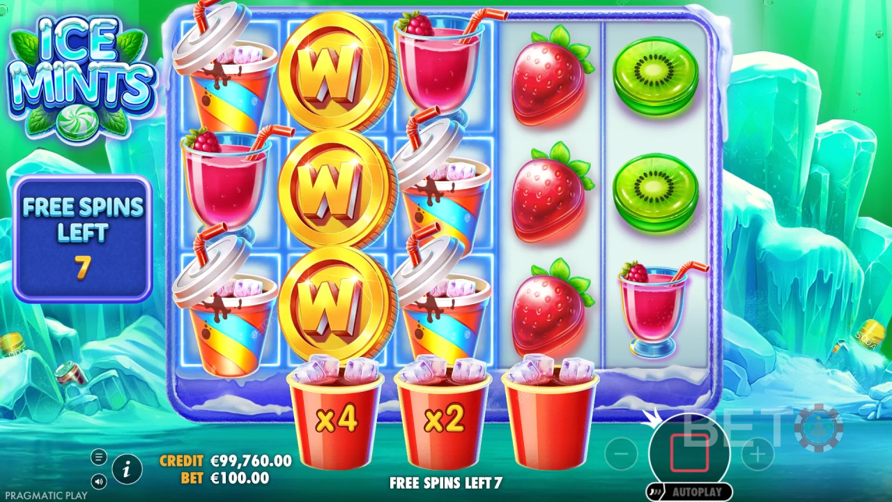 Les bonus expliqués en menthe glacée par Pragmatic Play