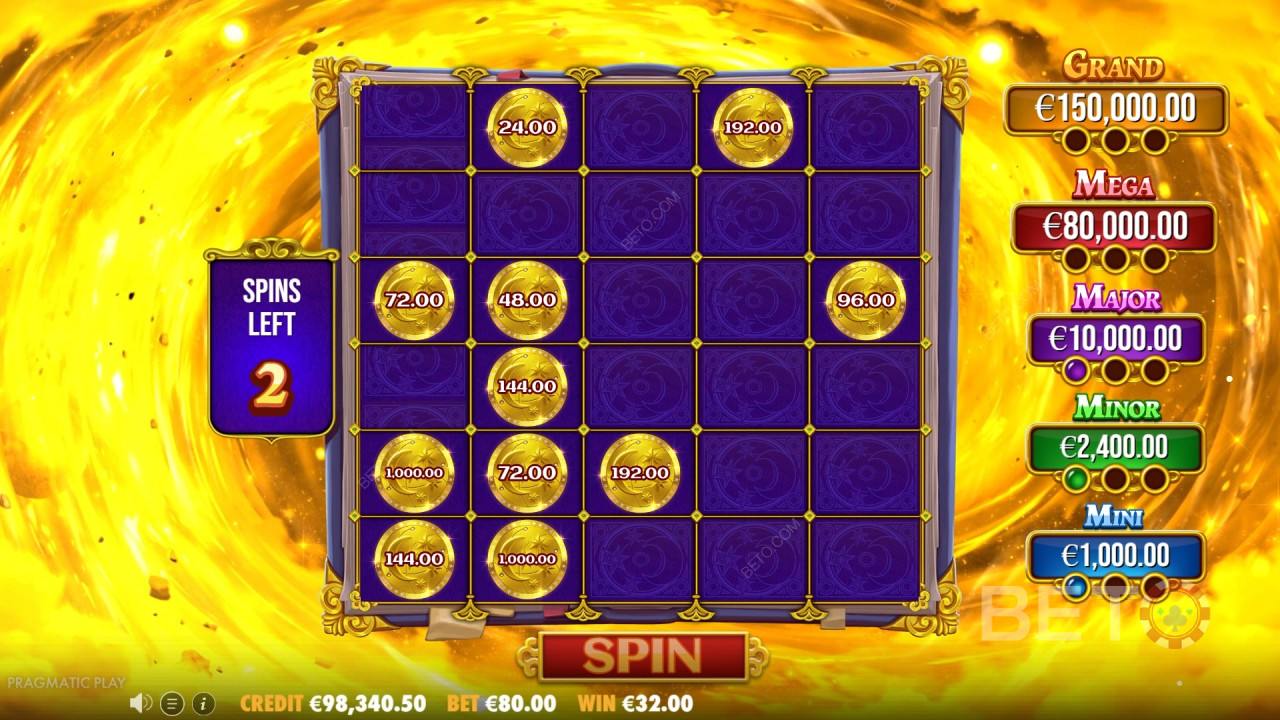 Les bonus expliqués dans Spellmaster par Pragmatic Play