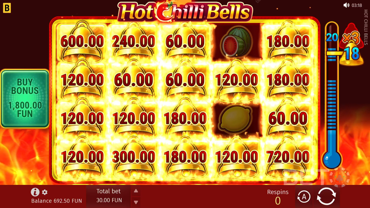 Hot Chilli Bells Revue par BETO Slots