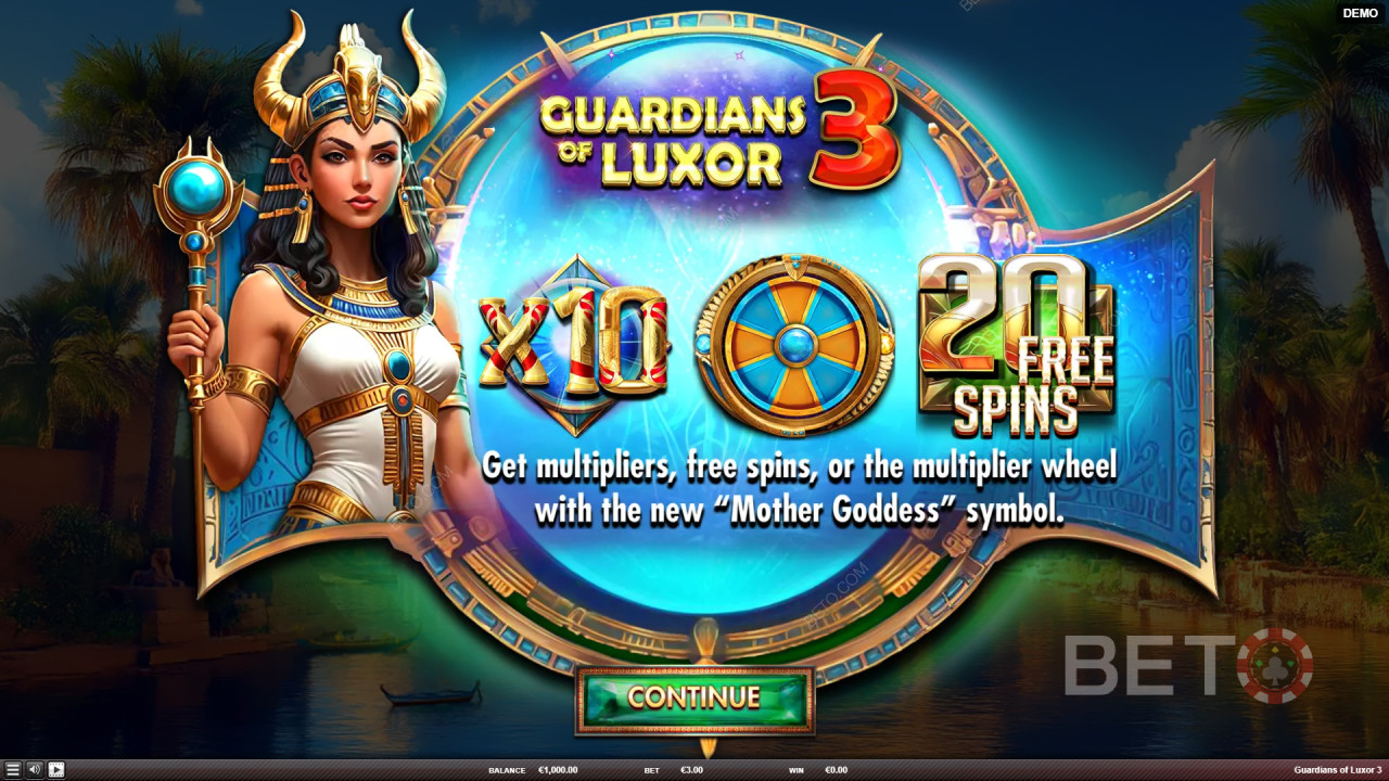 Présentation des bonus dans « Guardians of Luxor 3 » par Red Rake Gaming