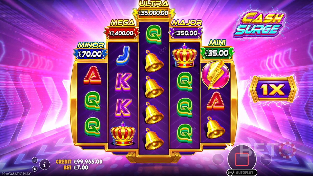 Gagnez 5 000 fois votre mise dans la machine à sous Cash Surge!