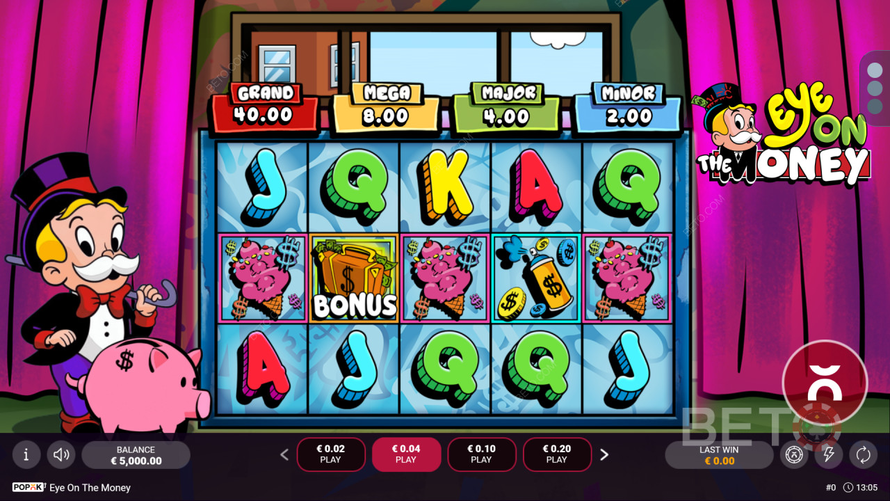 Comment jouer à Eye on the Money de Popok Gaming?