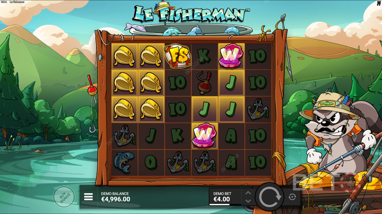 Les bonus expliqués dans Le Fisherman par Hacksaw Gaming