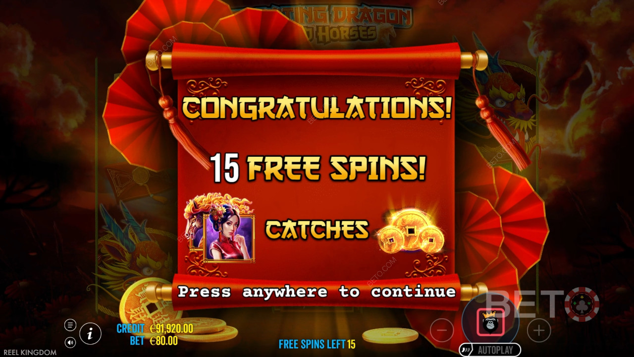 Floating Dragon Critique de Wild Horses par BETO Slots
