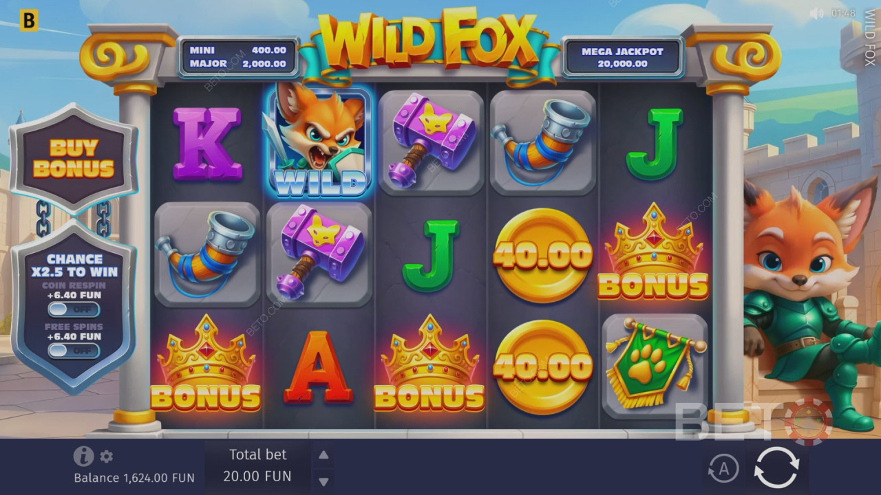 Critique de Wild Fox par BETO Slots