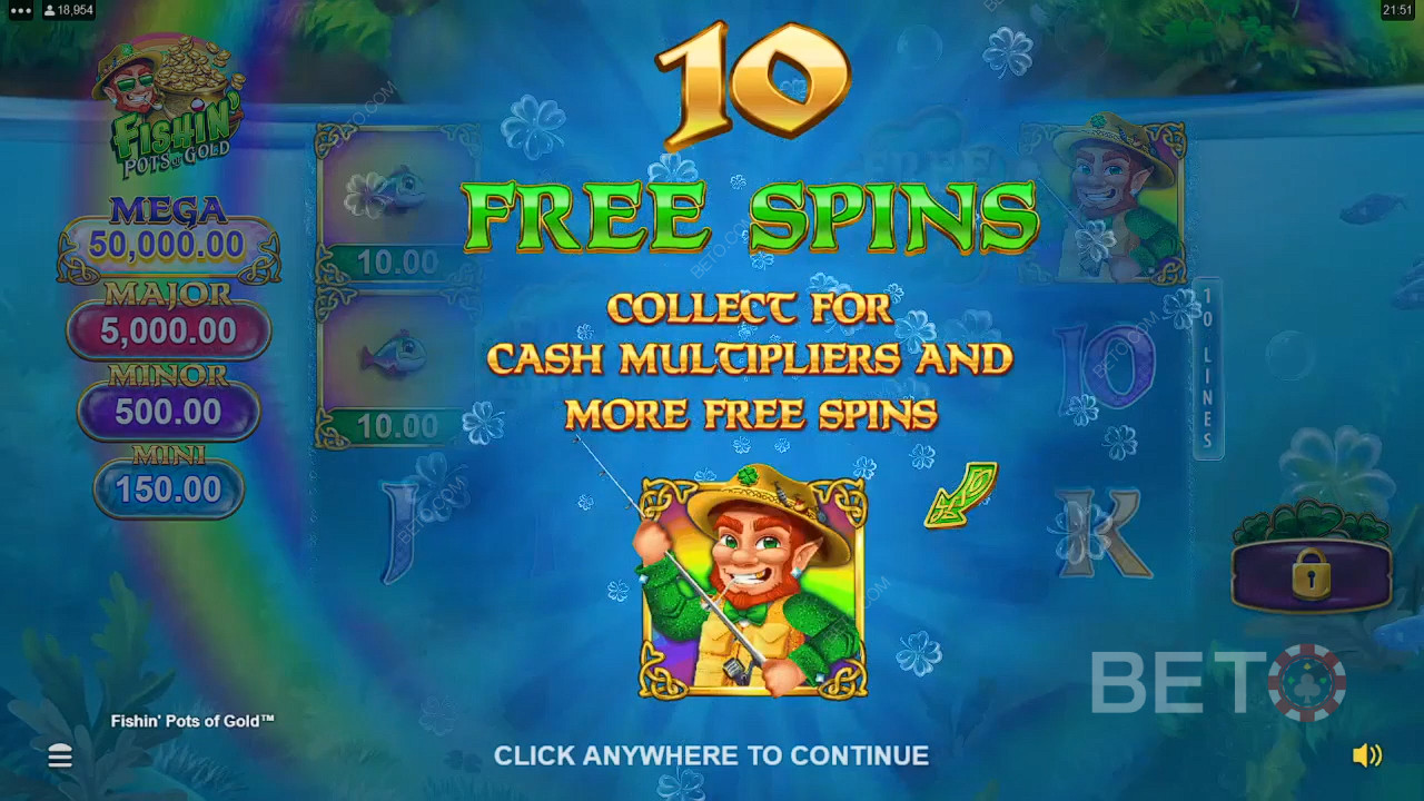 Les bonus expliqués dans Fishin