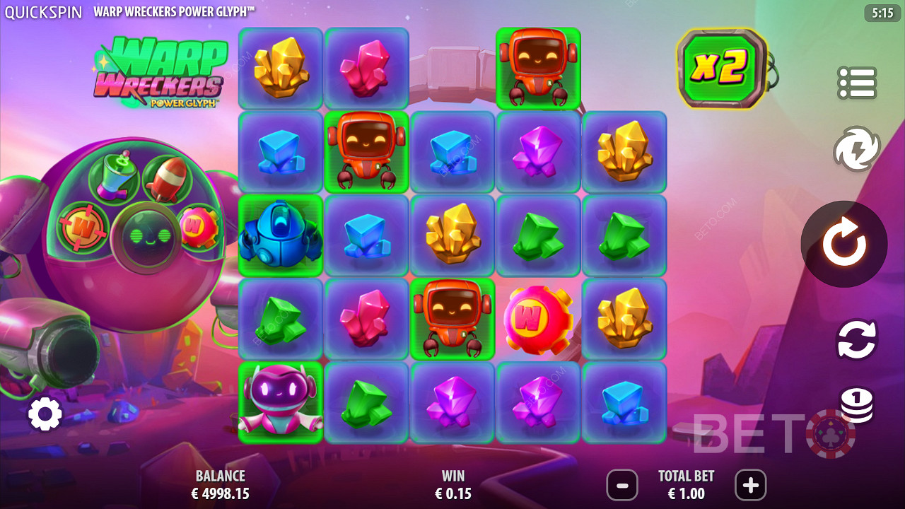 Warp Wreckers Power Glyph Jeu Gratuit