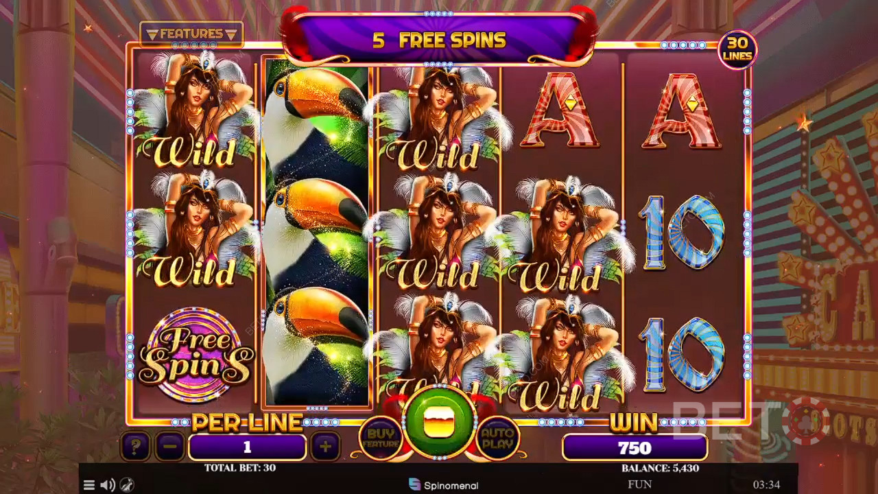 Reels Of Rio Revue par BETO Slots