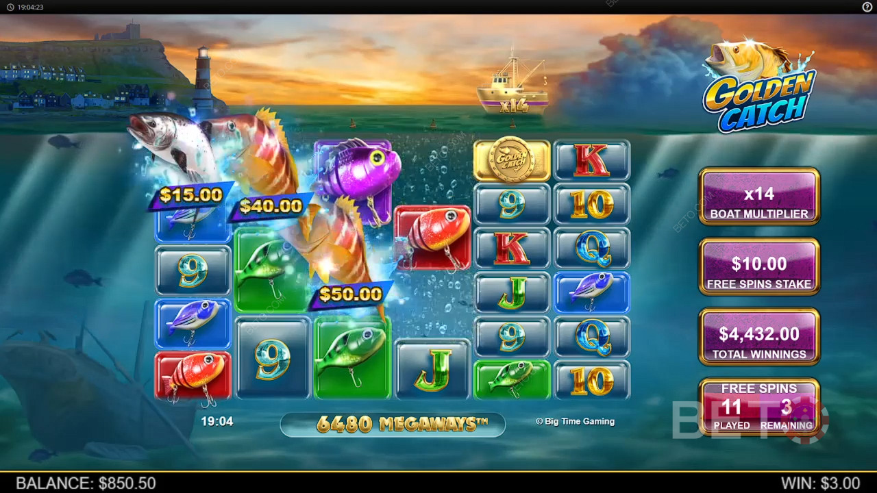 Golden Catch Critique de BETO Slots