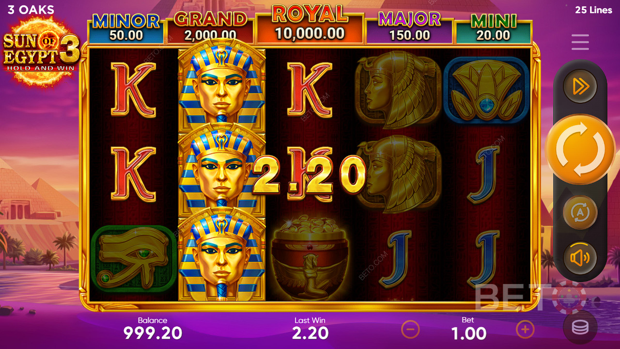La machine à sous vidéo Sun of Egypt 3 - Verdict final