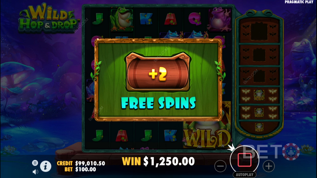 Gagnez 5 000 fois votre mise dans la machine à sous vidéo Wild Hop and Drop!