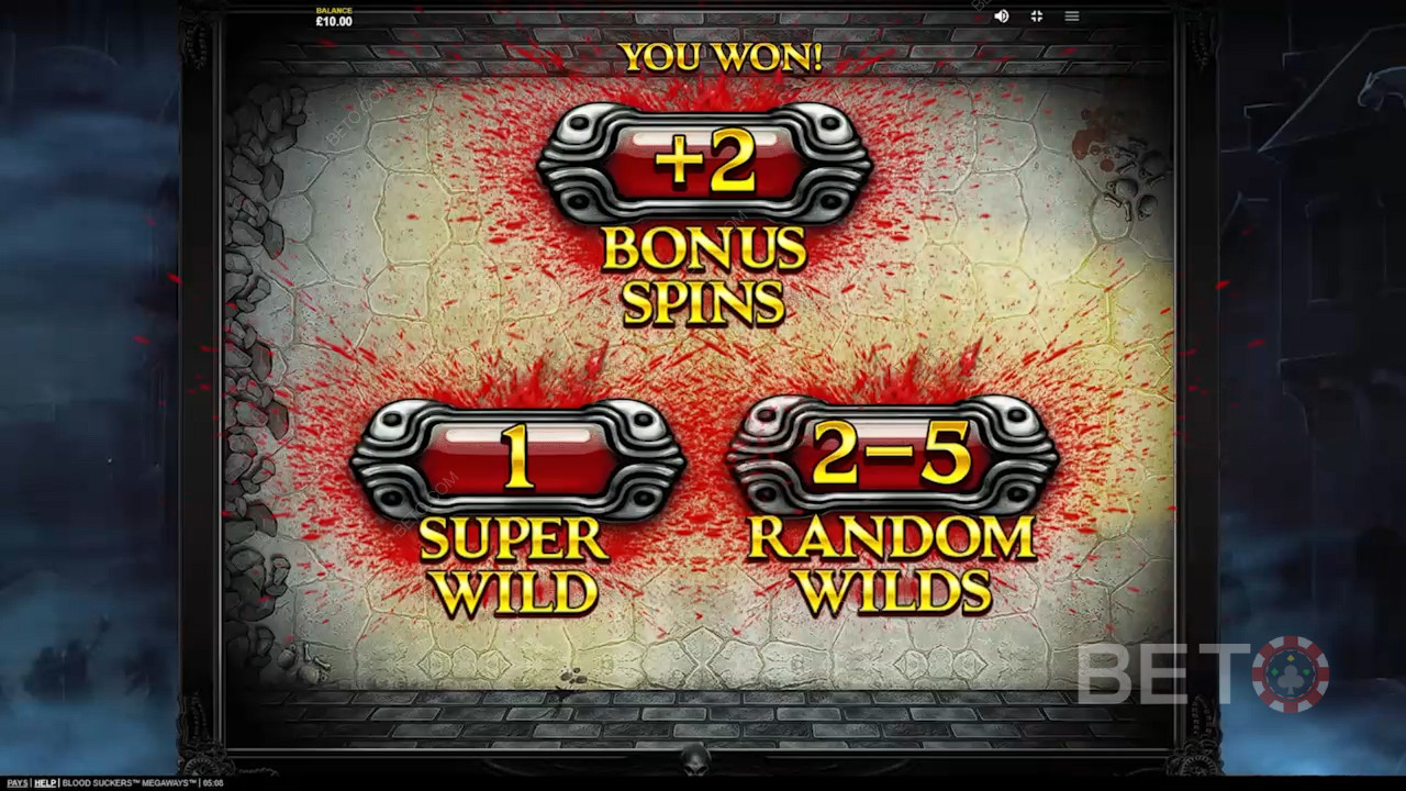 Gagnez 20 521x votre mise dans la machine à sous Blood Suckers Megaways!