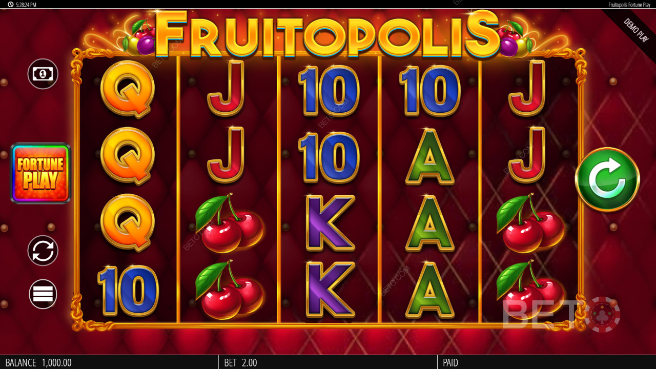 Fruitopolis Fortune Play Revue par BETO Slots