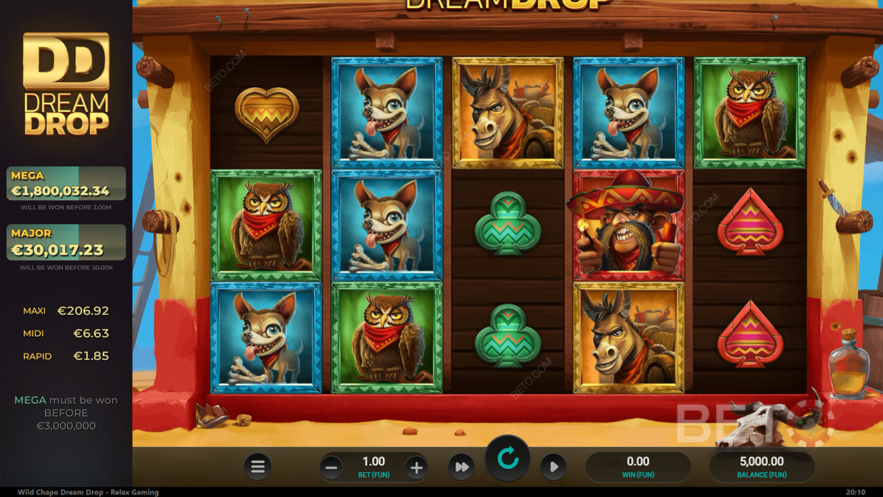 Wild Chapo Dream Drop Revue par BETO Slots