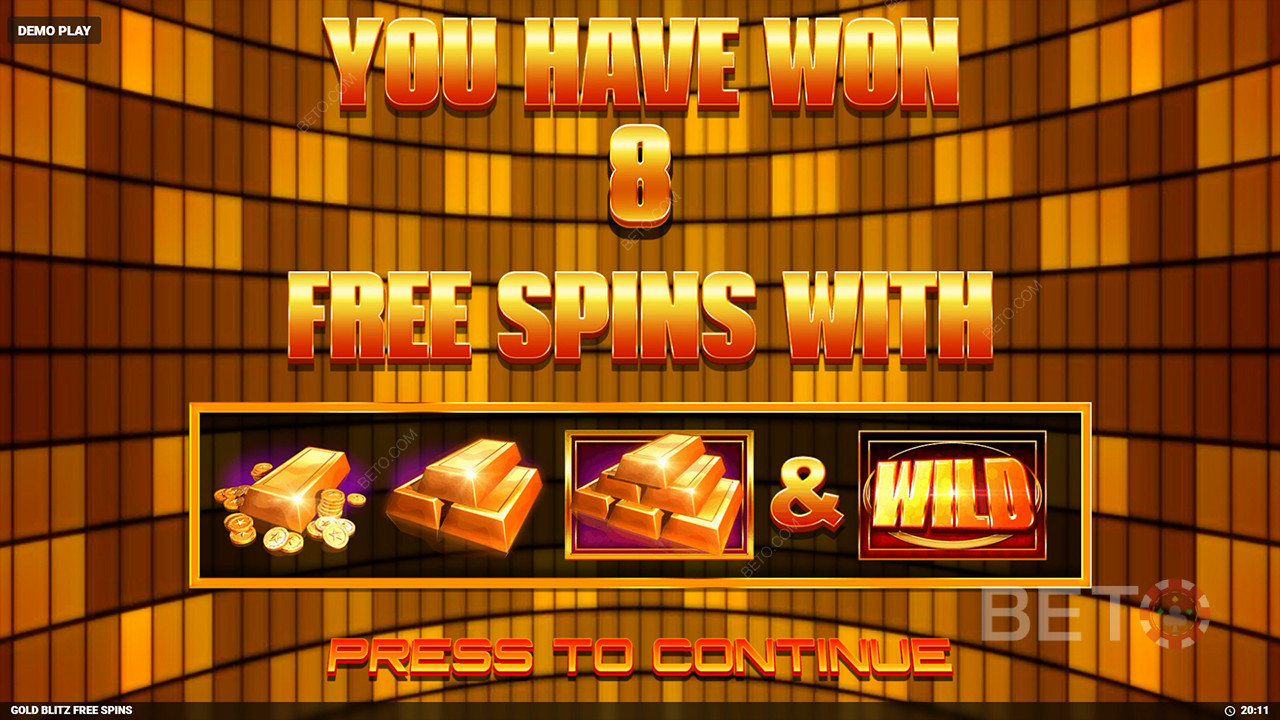 Verdict de la machine à sous Gold Blitz Free Spins