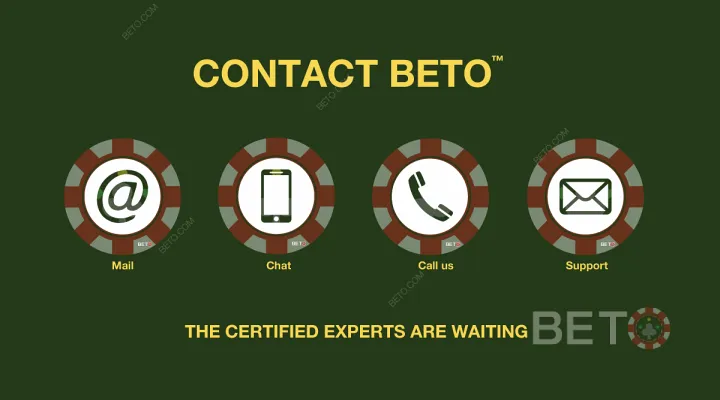 Contact BETO - Les experts du jeu attendent!