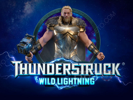 Thunderstruck Wild Lightning, jeu de démonstration de machines à sous à 5 rouleaux!