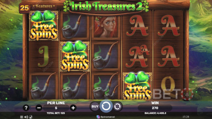 Machine à sous Irish Treasures 2 -Jeu gratuit et évaluations (2025) 