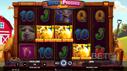 Machine à sous Wolf & Piggies Chase -Jeu gratuit et évaluations (2026) 