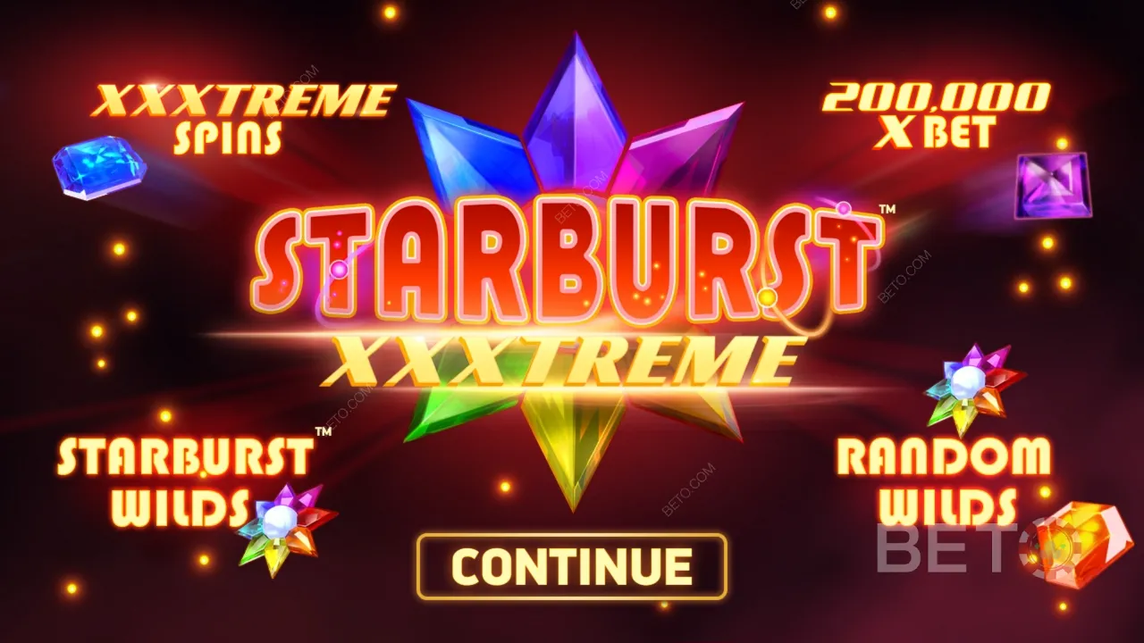 Gameplay de la machine à sous vidéo Starburst XXXtreme