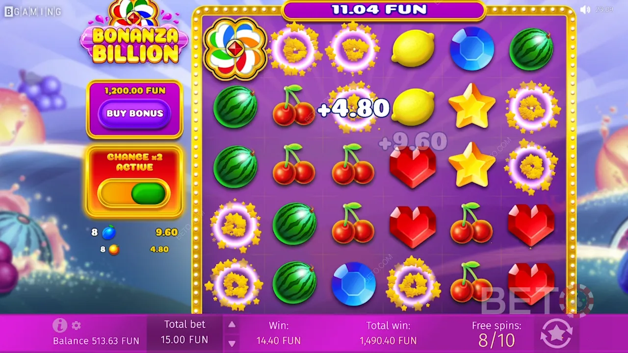 Exemple de gameplay de Bonanza Billion